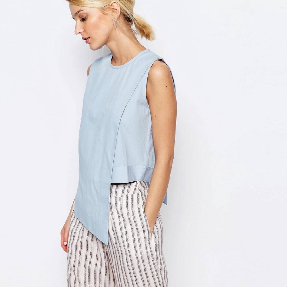 Asymmetrical Open Back Top - Picture 2 of 2